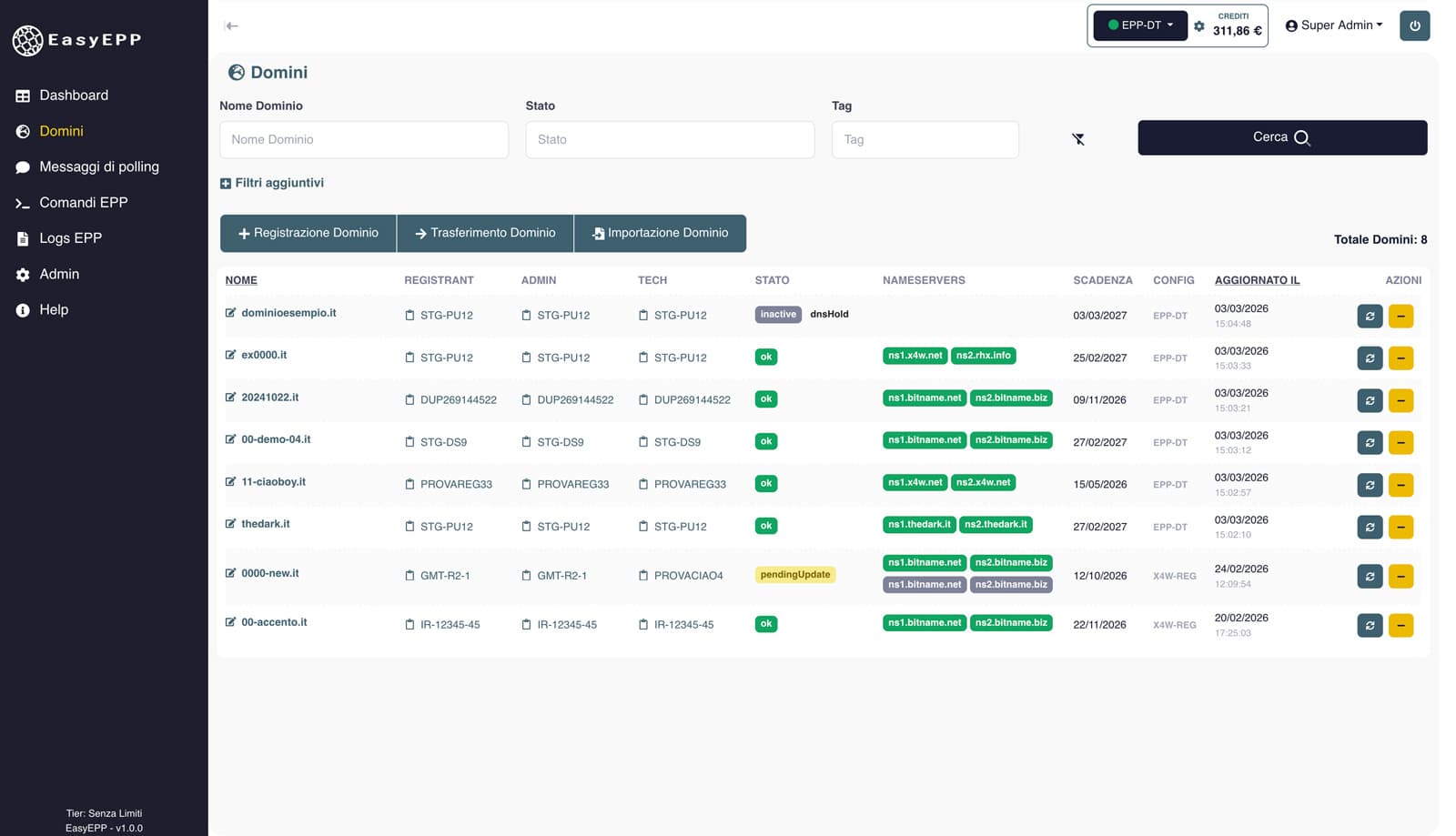 Console EPP - EasyEPP