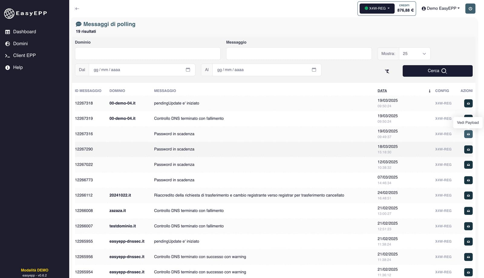 Polling elenco- EasyEPP