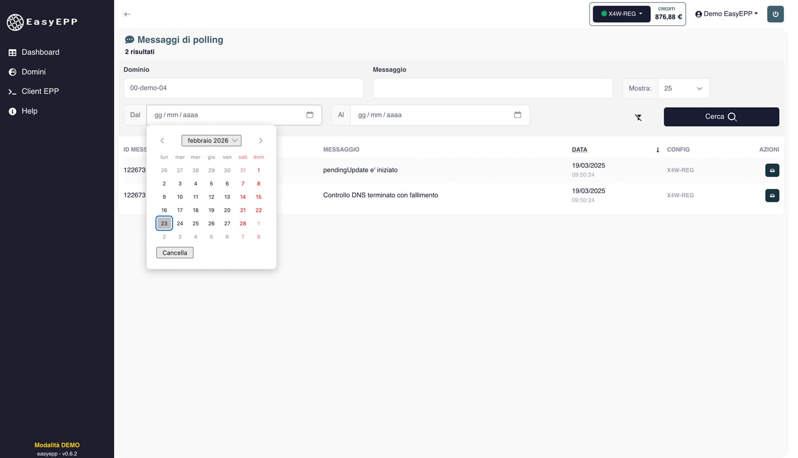 Filtri Polling - EasyEPP